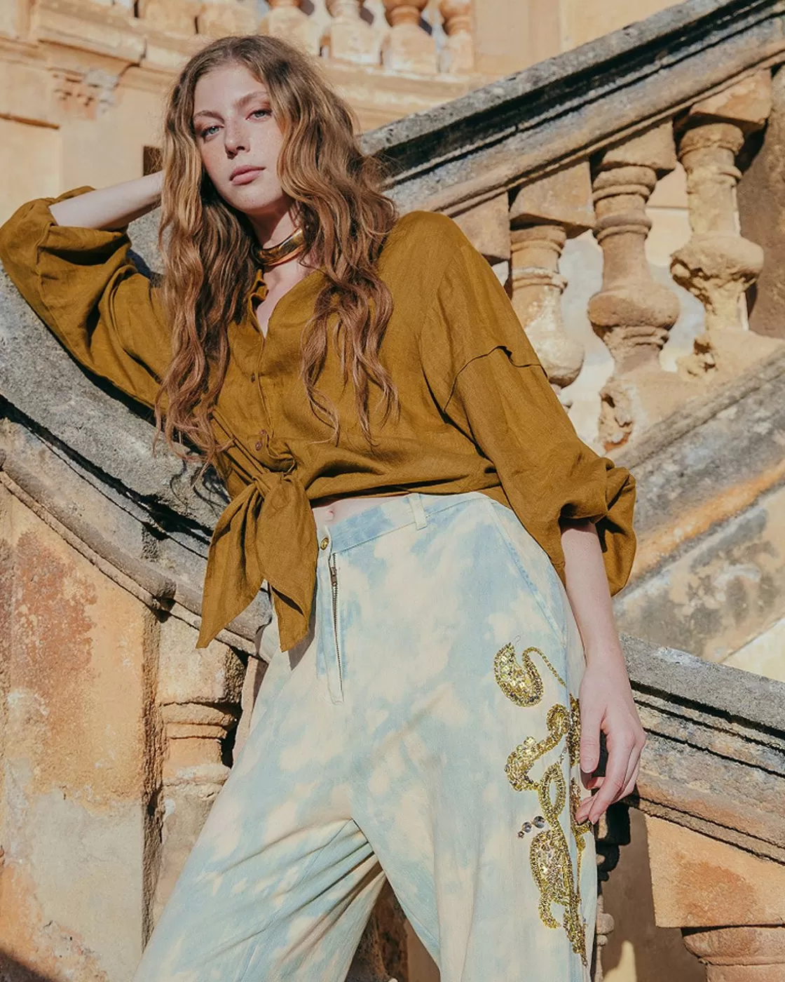 Mes Demoiselles Paris Chemises & Tops>Chemise Cerea Bronze