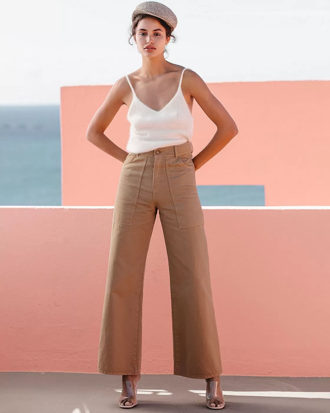 Mes Demoiselles Paris Pantalons>Pantalon Grace Ocre