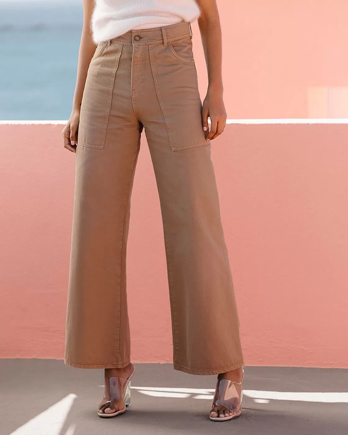 Mes Demoiselles Paris Pantalons>Pantalon Grace Ocre