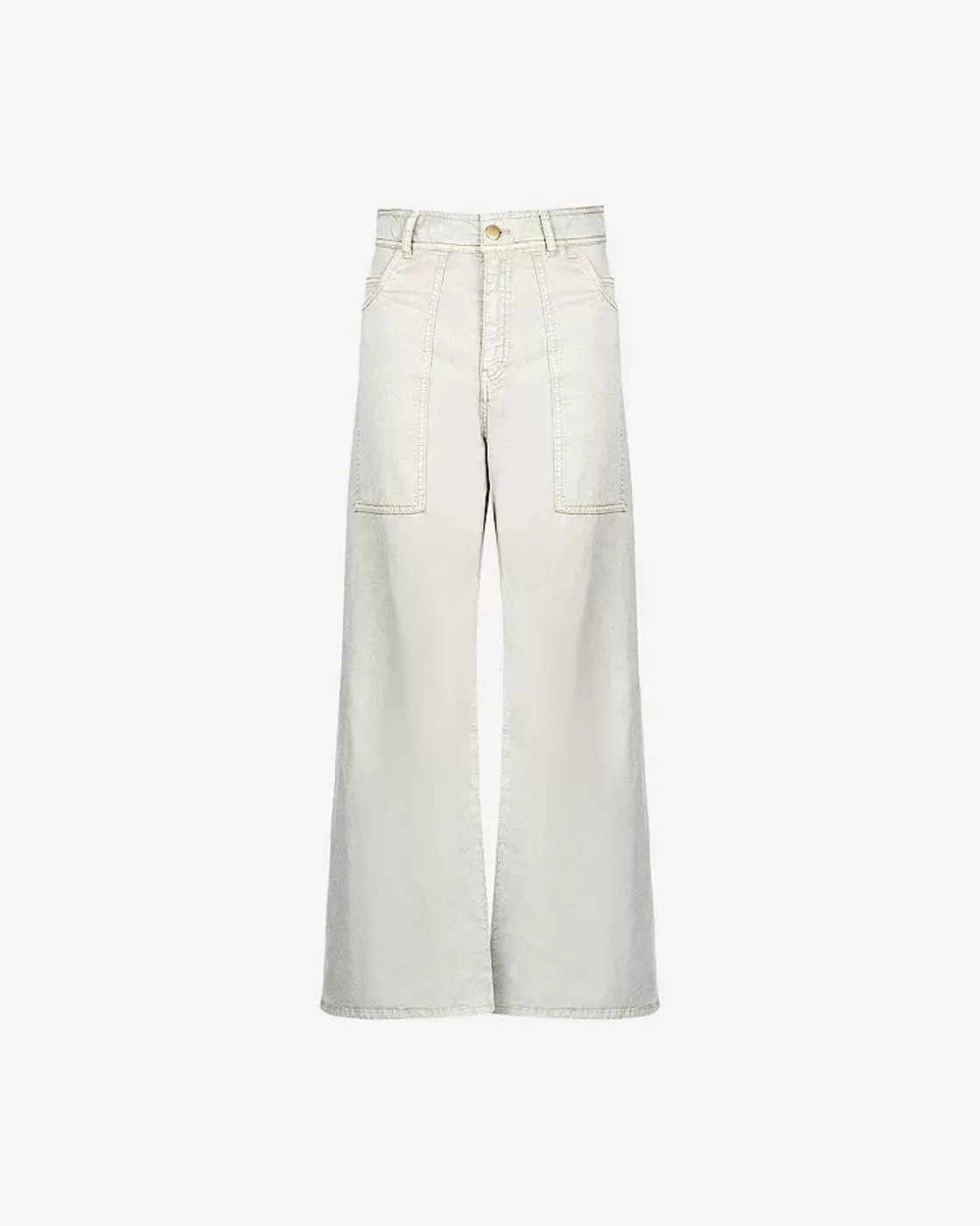 Mes Demoiselles Paris Pantalons>Pantalon Grace Blanc Casse