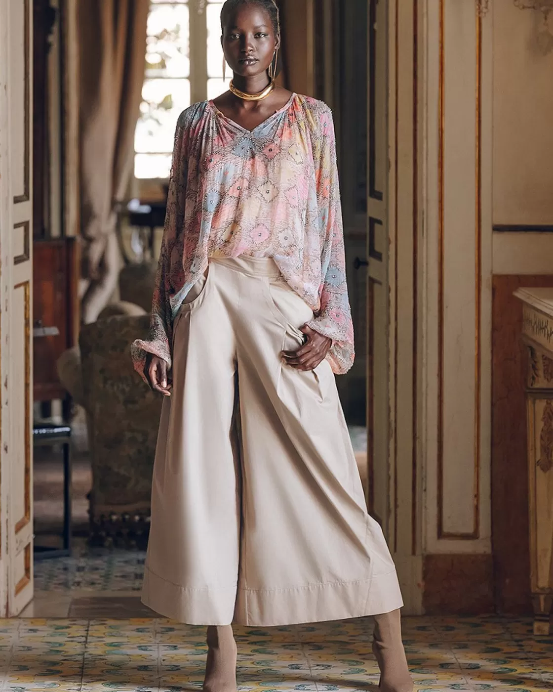 Mes Demoiselles Paris Pantalons>Pantalon Paline Sable