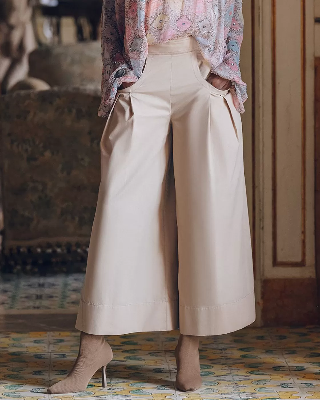 Mes Demoiselles Paris Pantalons>Pantalon Paline Sable