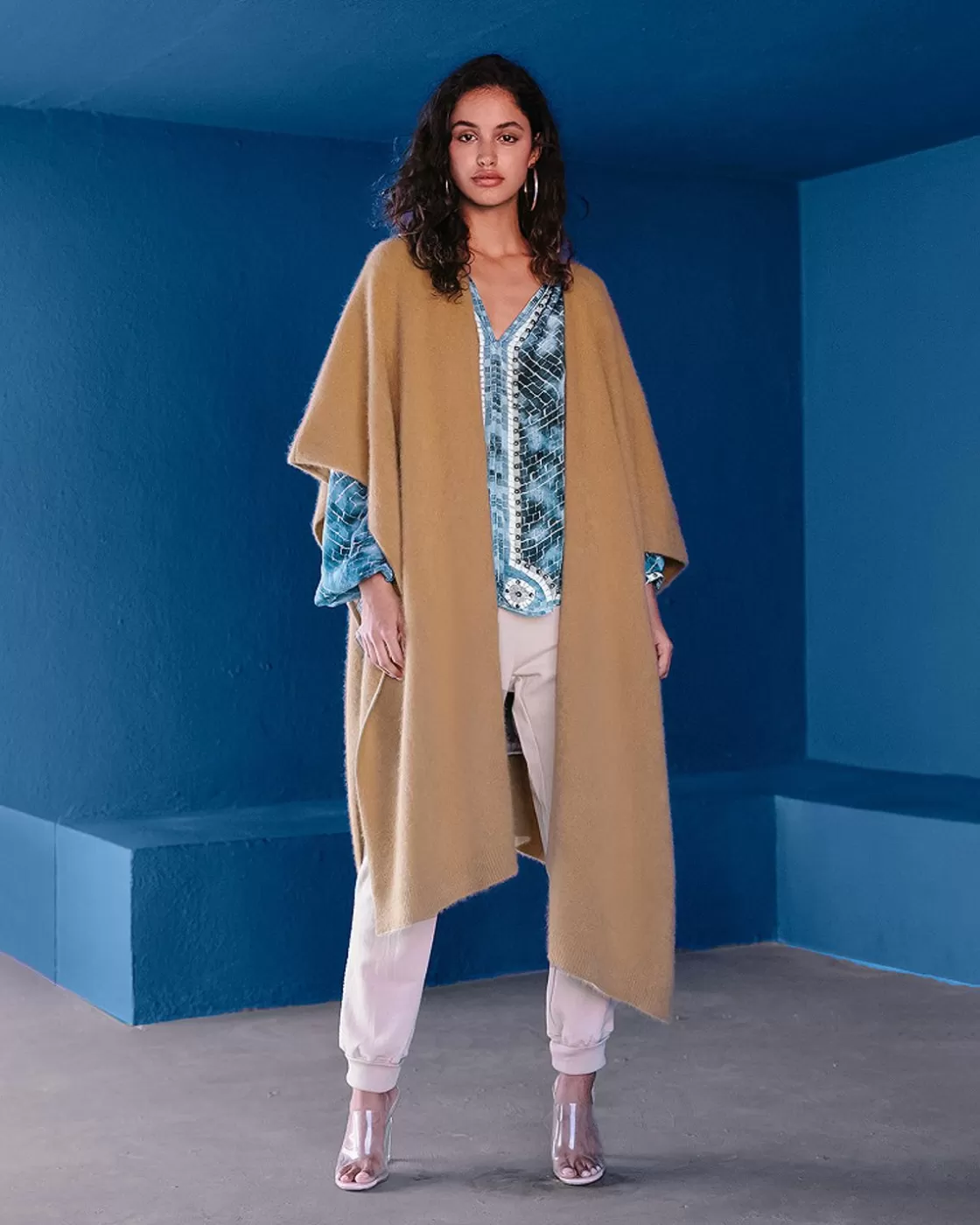 Mes Demoiselles Paris Kimonos & Ponchos>Poncho Ringo Camel