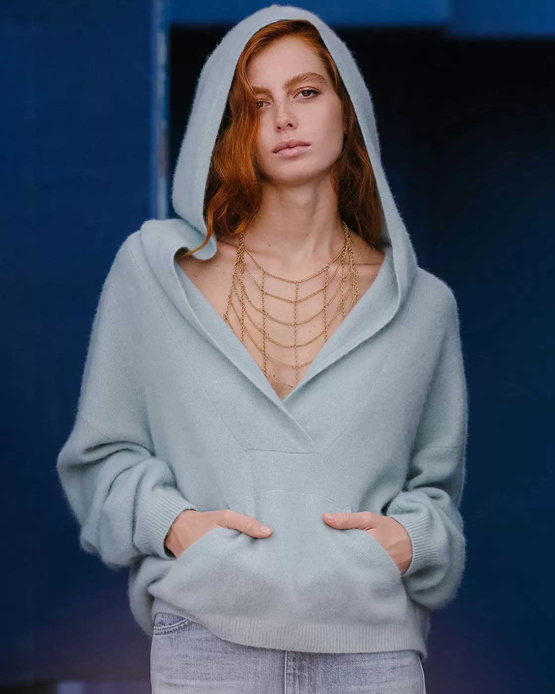 Mes Demoiselles Paris Pulls & Gilets>Pull Roger Bleu Ciel