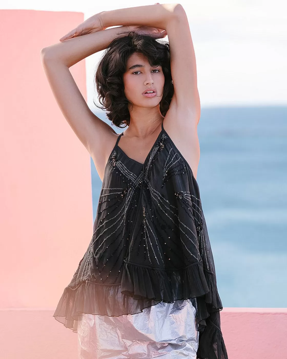 Mes Demoiselles Paris Chemises & Tops>Top Alba Noir